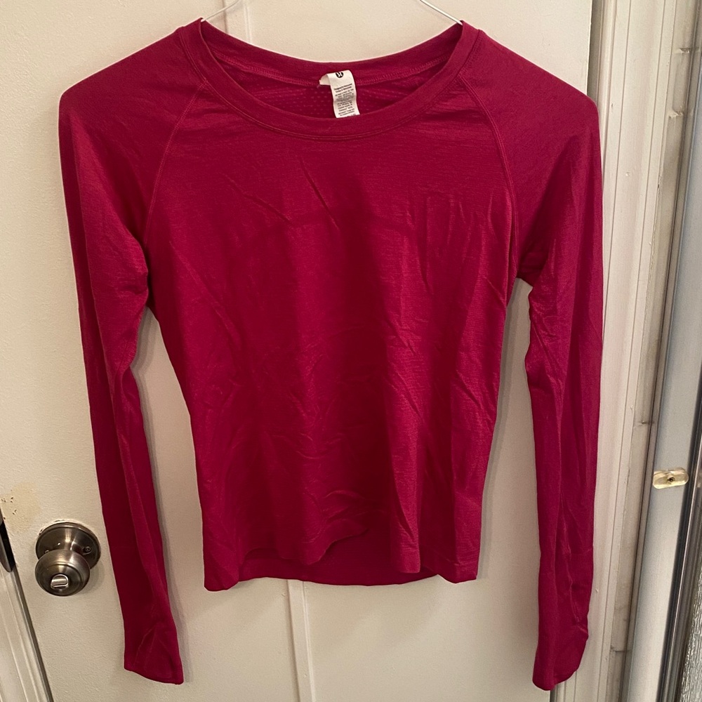lululemon athletica Swiftly Tech Long Sleeve Shirt 2.0 Waist Length - Deep Pink
